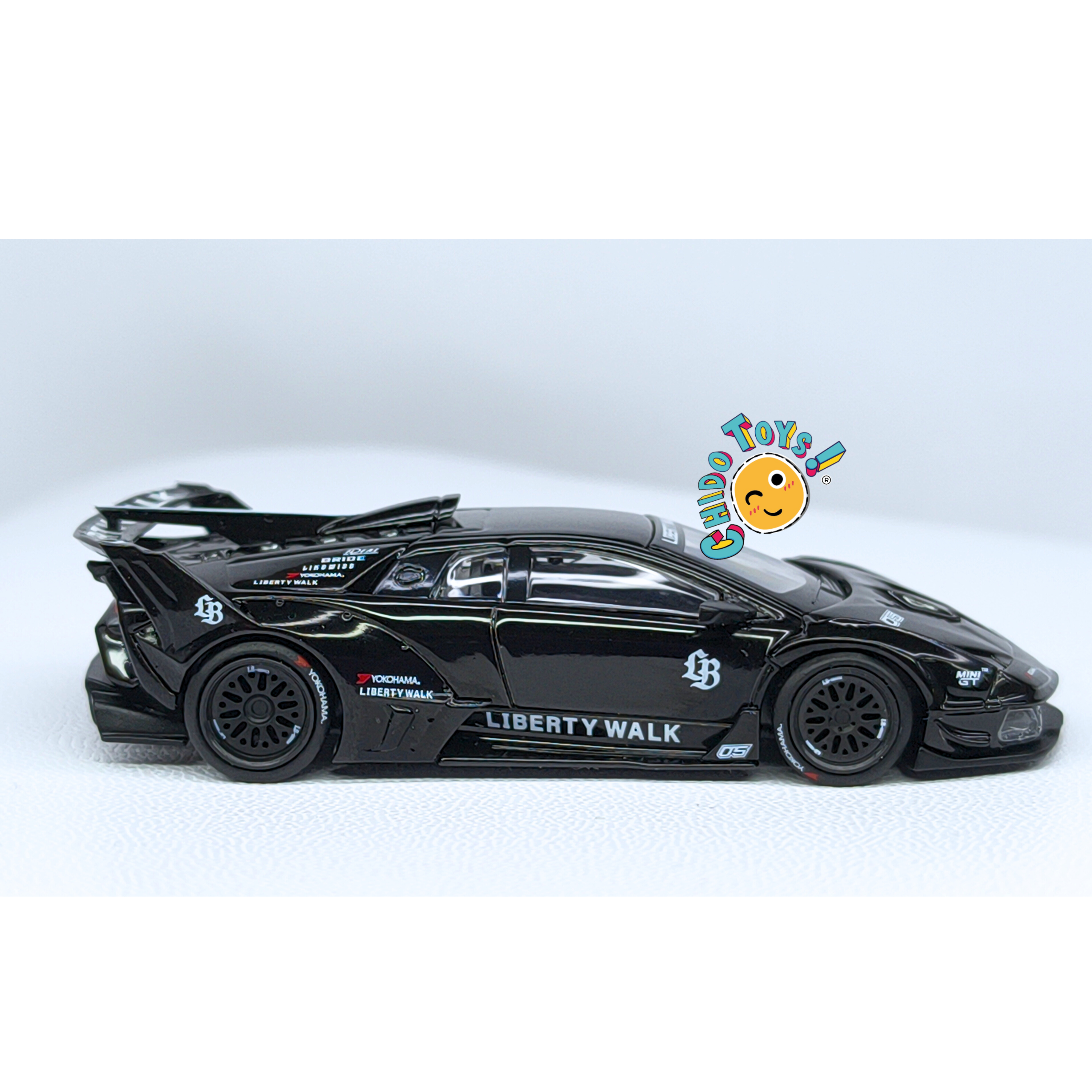 Mini GT Lamborghini Diablo GT LB-WORKS 1:64 negro, PRIMERA EDICIÓN.
