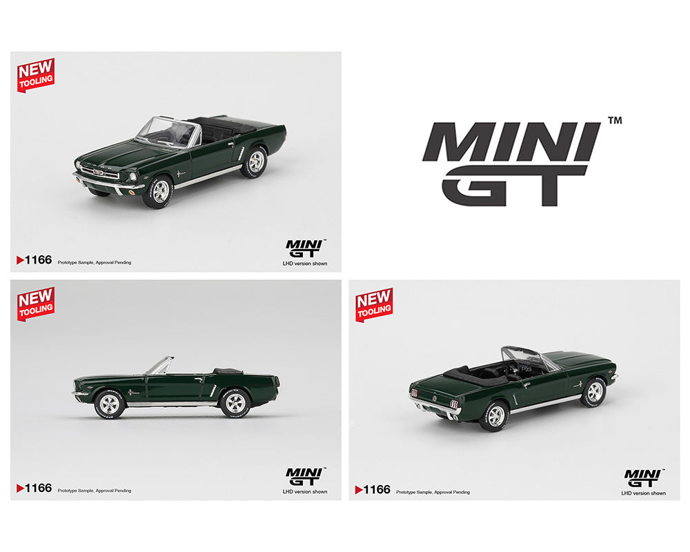 🔥 PREVENTA DISPONIBLE Mini GT 1:64 Ford Mustang Convertible 1964