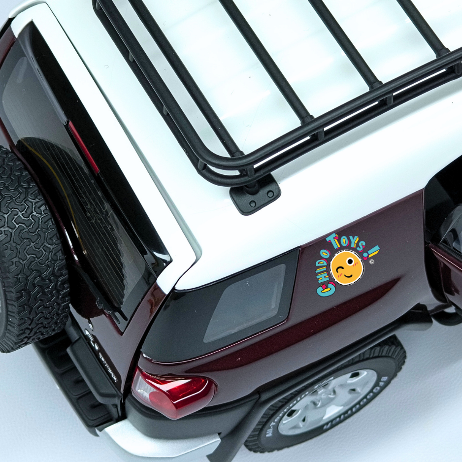 AUTOart Toyota FJ Cruiser Dealer Edition 1:18 Black Cherry Pearl Exclusivo con Techo Blanco