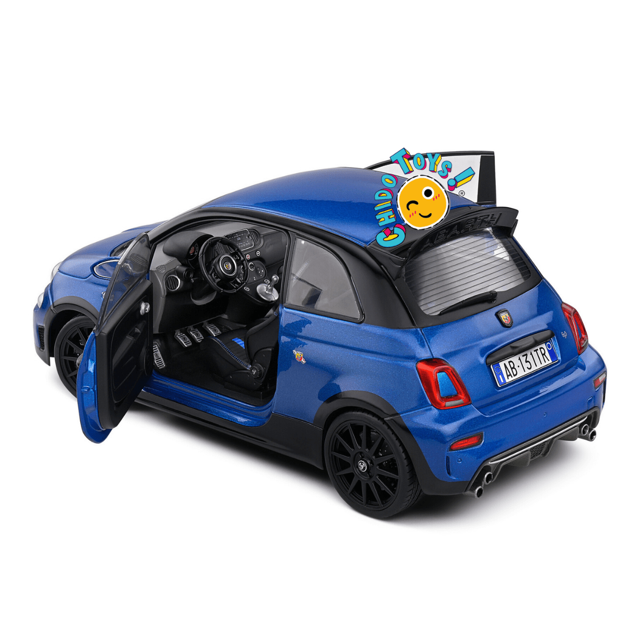 Abarth 595 Competizione Azul – Escala 1:18 Solido - Chido Toys