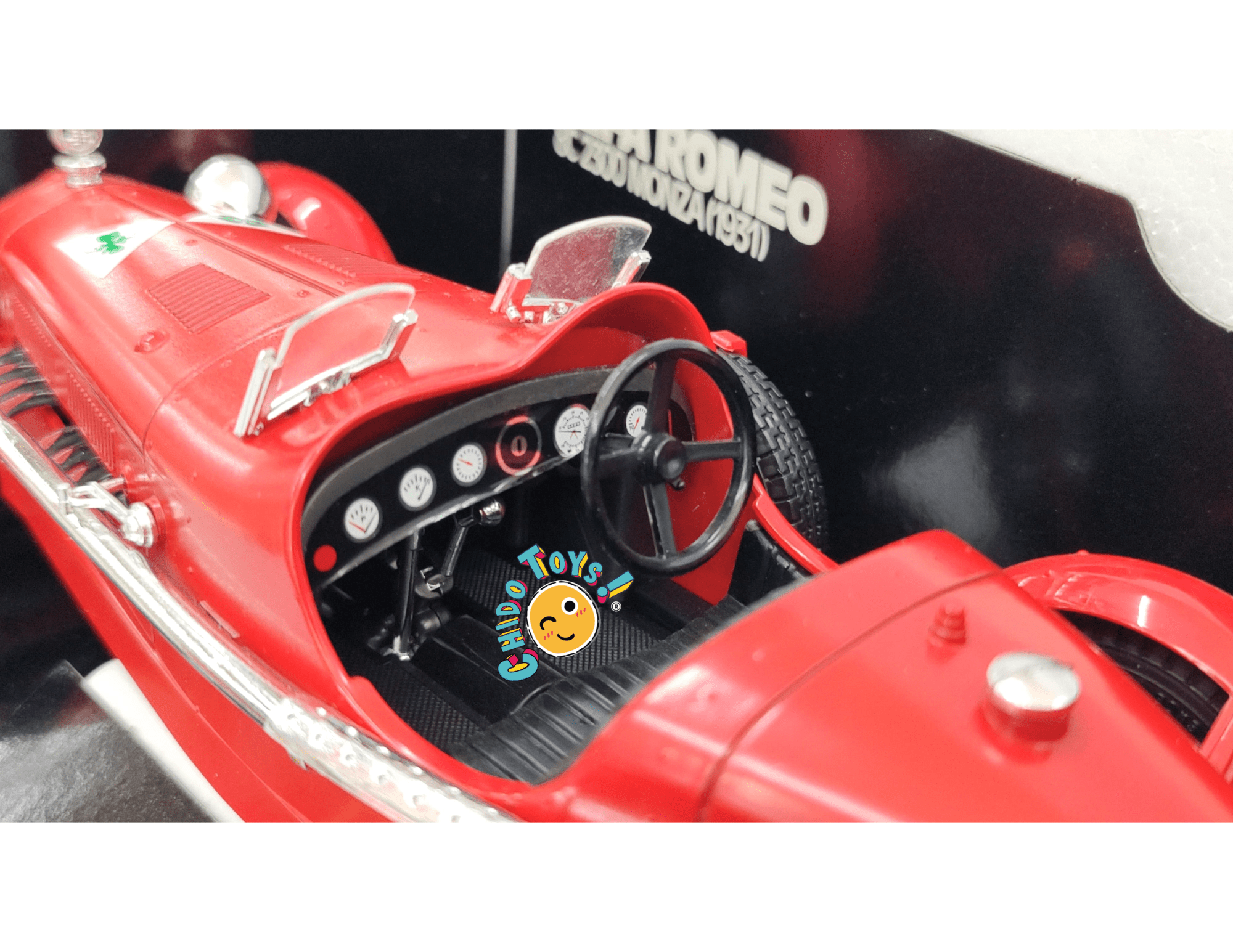 Alfa Romeo 8C 2300 Monza 1931 – Bburago 1:18 (Hecho en Italia) - Chido Toys