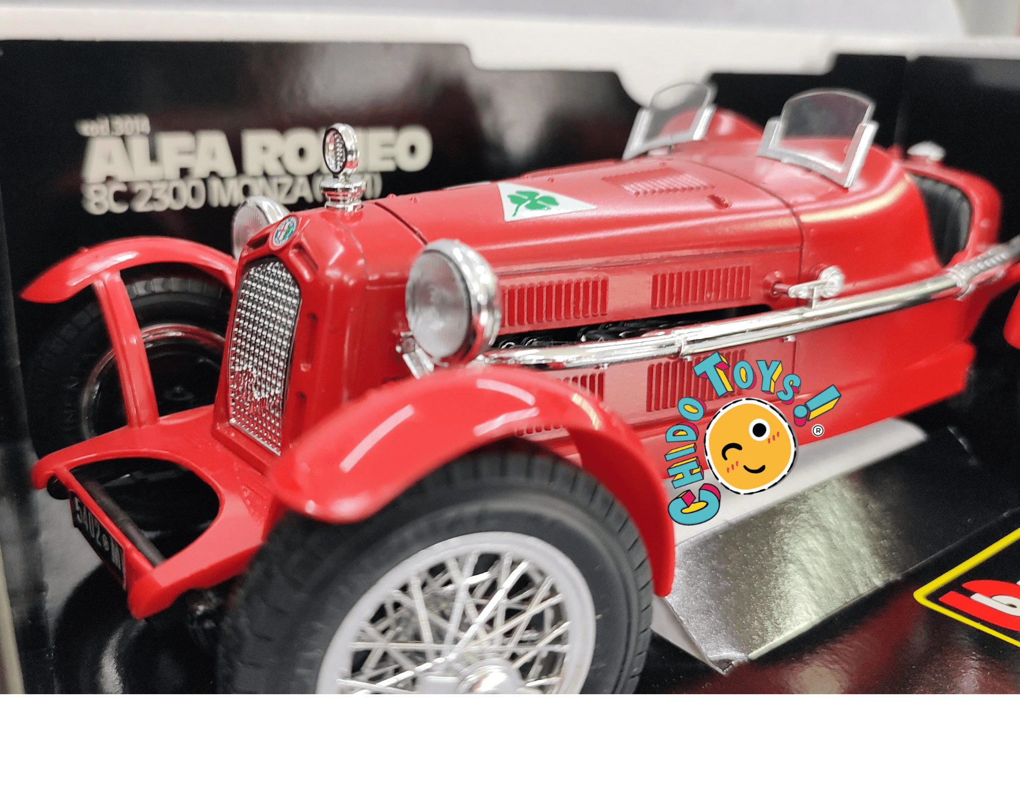Alfa Romeo 8C 2300 Monza 1931 – Bburago 1:18 (Hecho en Italia) - Chido Toys