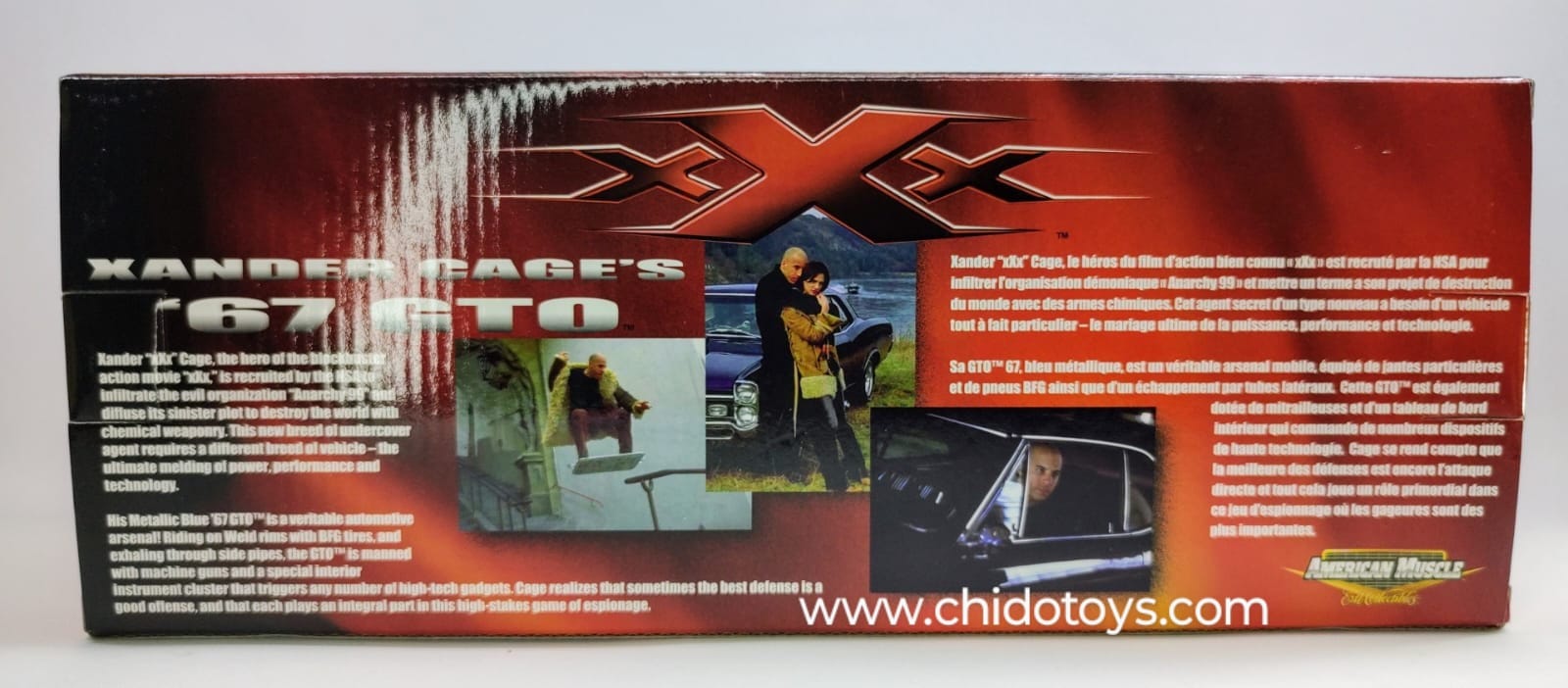 Auto a escala 1:18 marca American Muscle & ERTL, Modelo GTO 1967 - Chido Toys