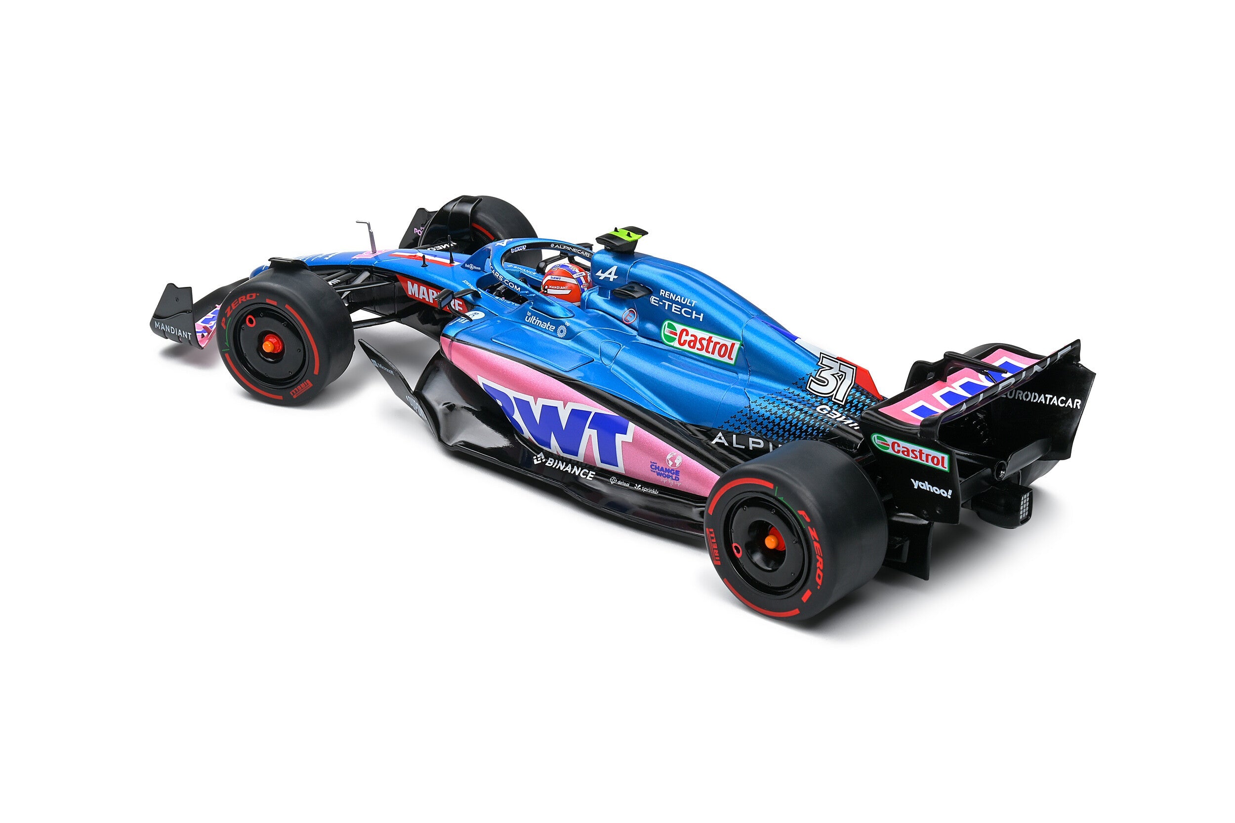 Auto a escala 1:18 marca Solido, Modelo Alpine 2022 A522 # E. Ocon GP Australia - Chido Toys