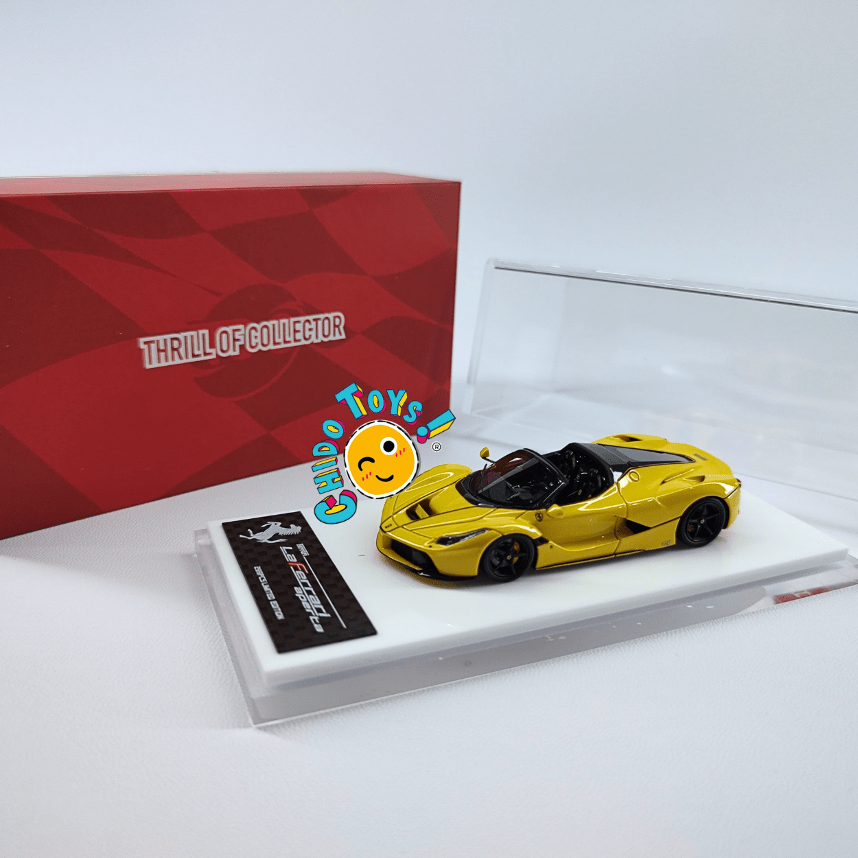 Auto a escala 1:64 LaFerrari Aperta Giallo Triplo Strato – FuelMe x TOC (Edición limitada) - Chido Toys