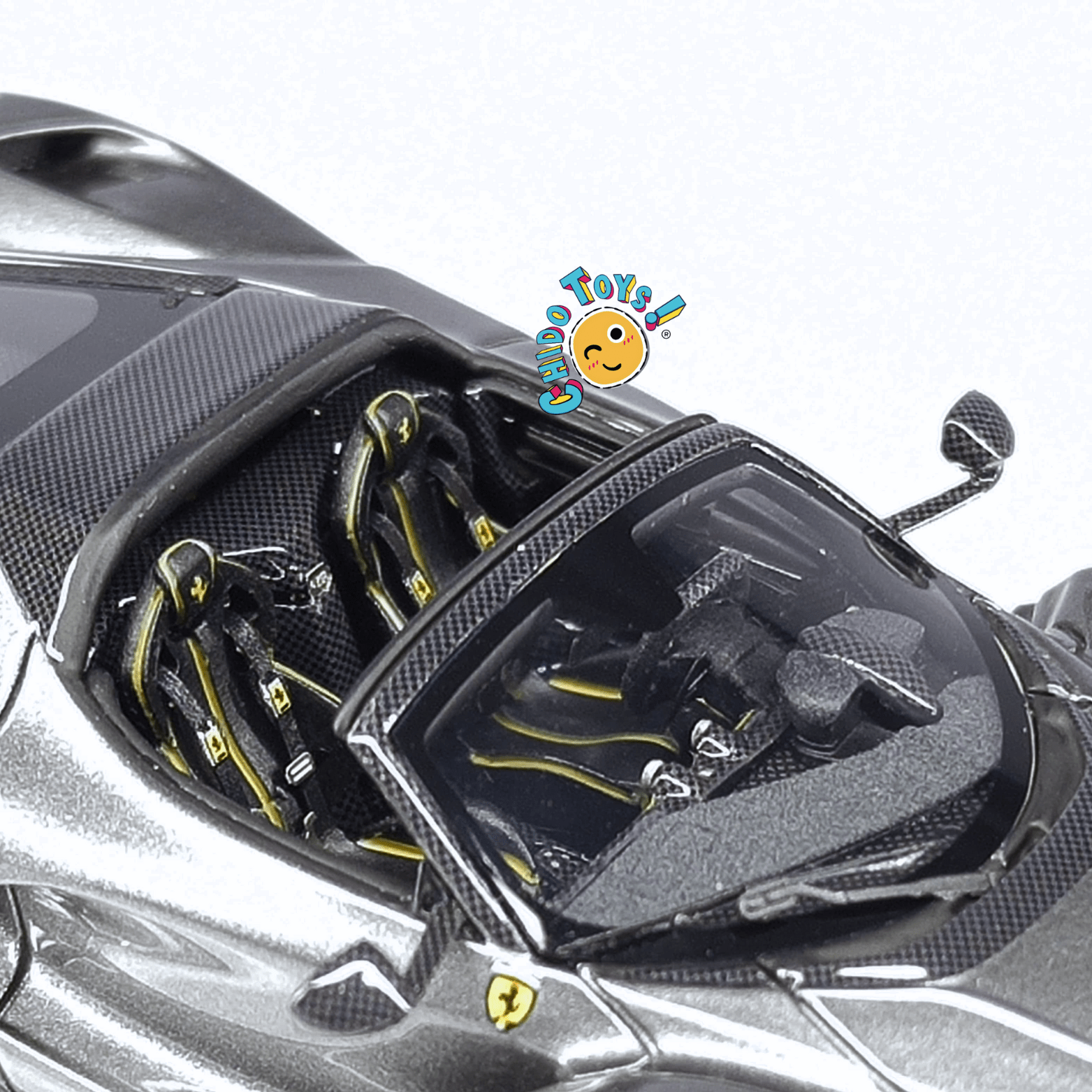 Auto a escala 1:64 LaFerrari Aperta gris – FuelMe x TOC, edición limitada - Chido Toys