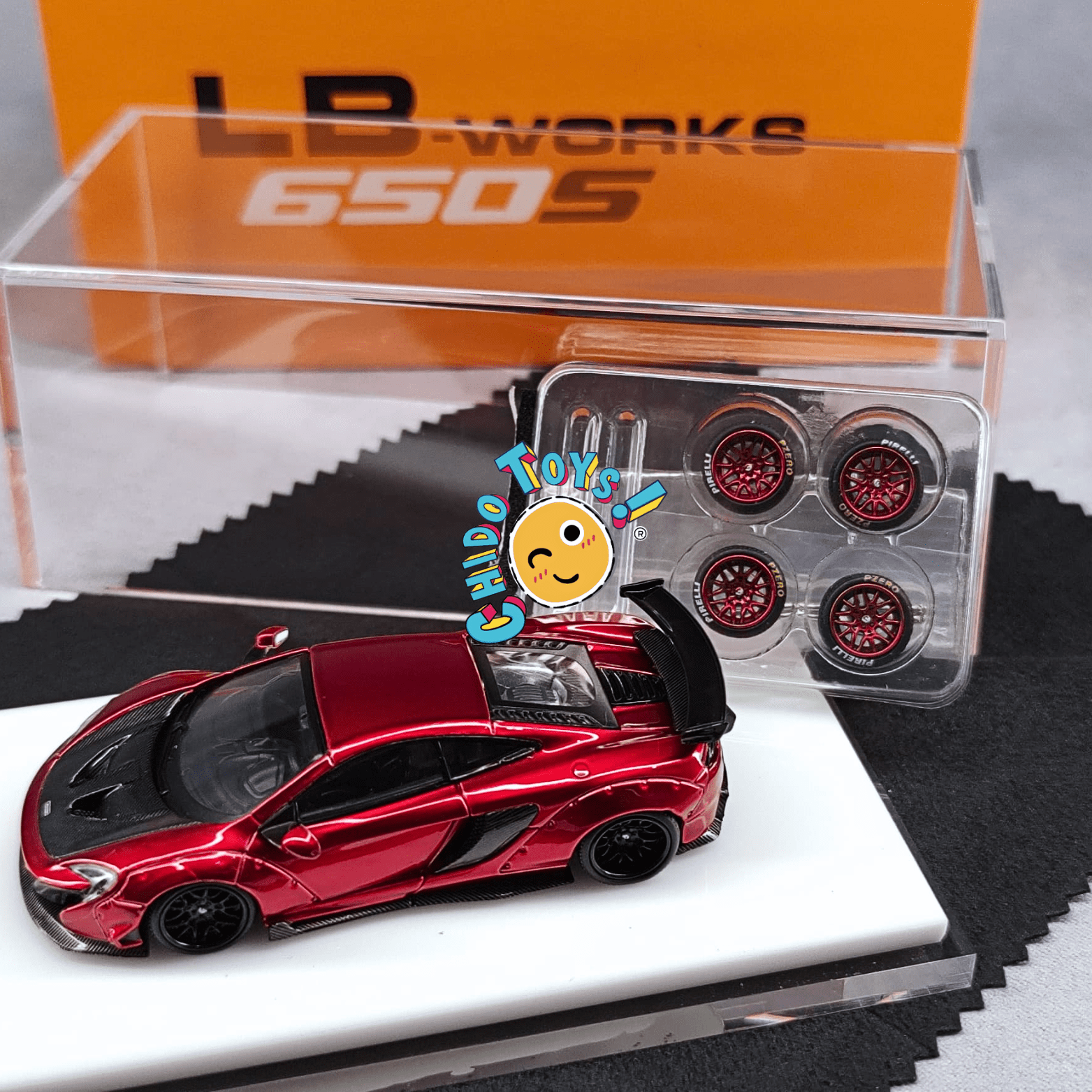 Auto a escala 1:64 McLaren 650S Liberty Walk - Chido Toys