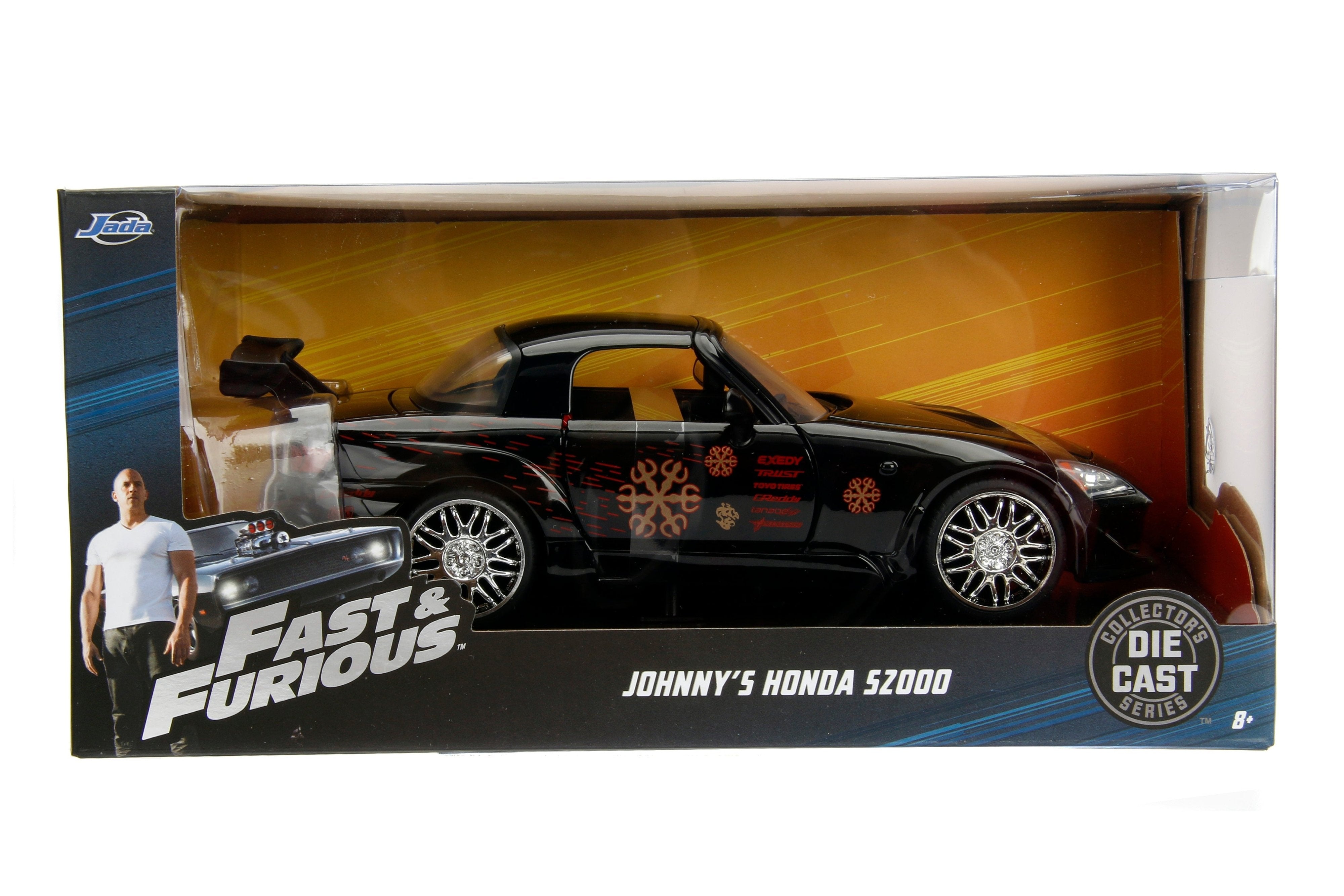 Auto a escala marca 1:24 Jada, Modelo Honda S200 (Johnny) GT - Chido Toys