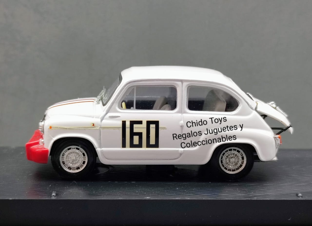 Auto a escala marca Brumm, Modelo Fiat Abarth 850 TC (Pieve Santo Stefano 1966), Piero Falorni - Chido Toys