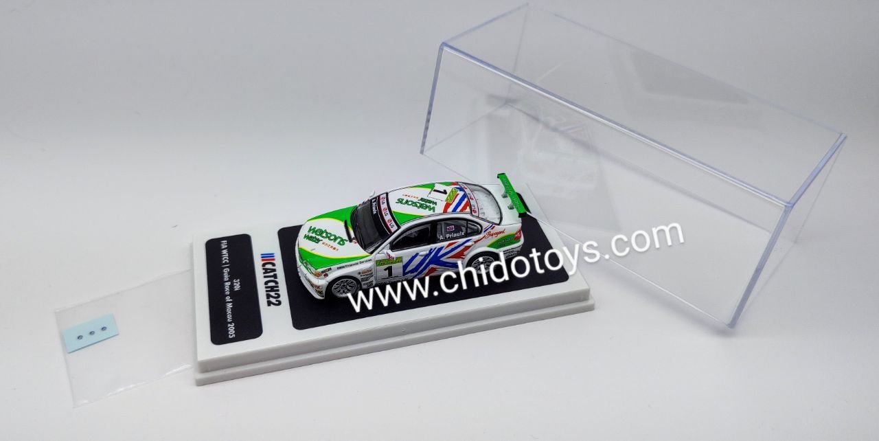 Auto a escala marca CATCH22, modelo 320i Guía de Carrera Macau 2005 - Chido Toys