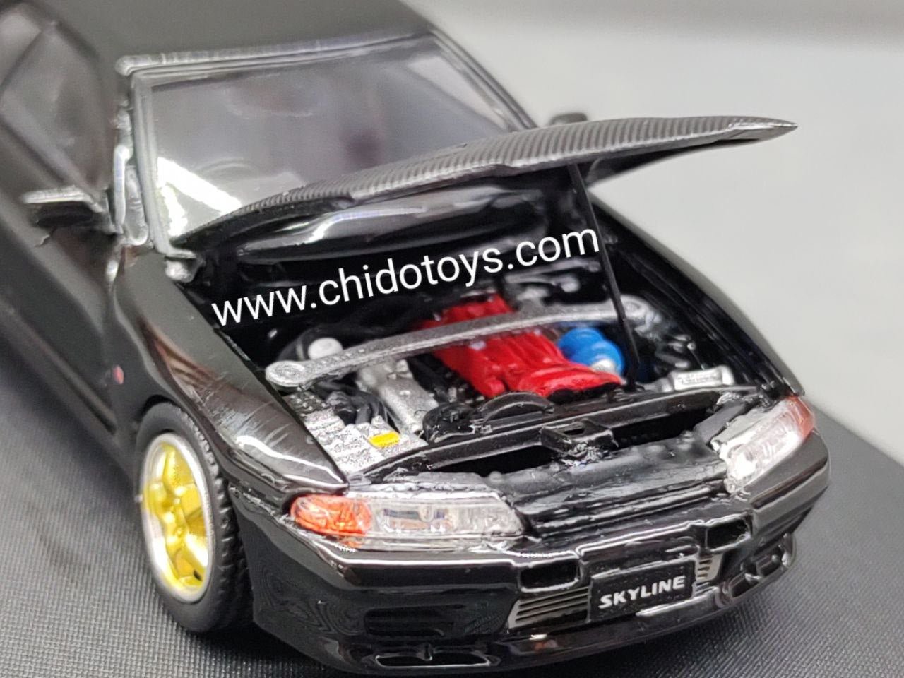 Auto a escala marca Cool Art, Modelo Nissan GTR R32 - Chido Toys