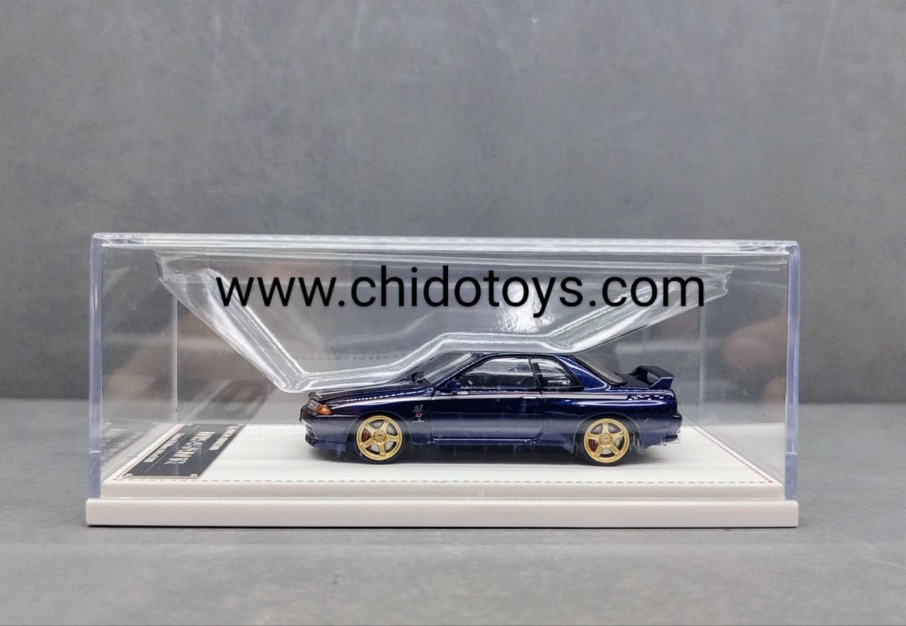 Auto a escala marca Focal Horizon R32 Blue con apertura de cofre - Chido Toys
