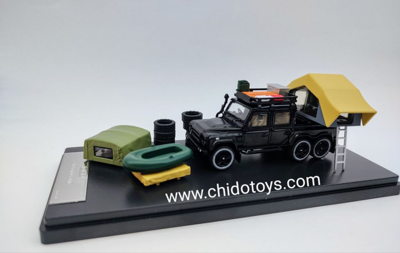 Auto a escala marca GCD, Modelo Defender 6x6 - Chido Toys