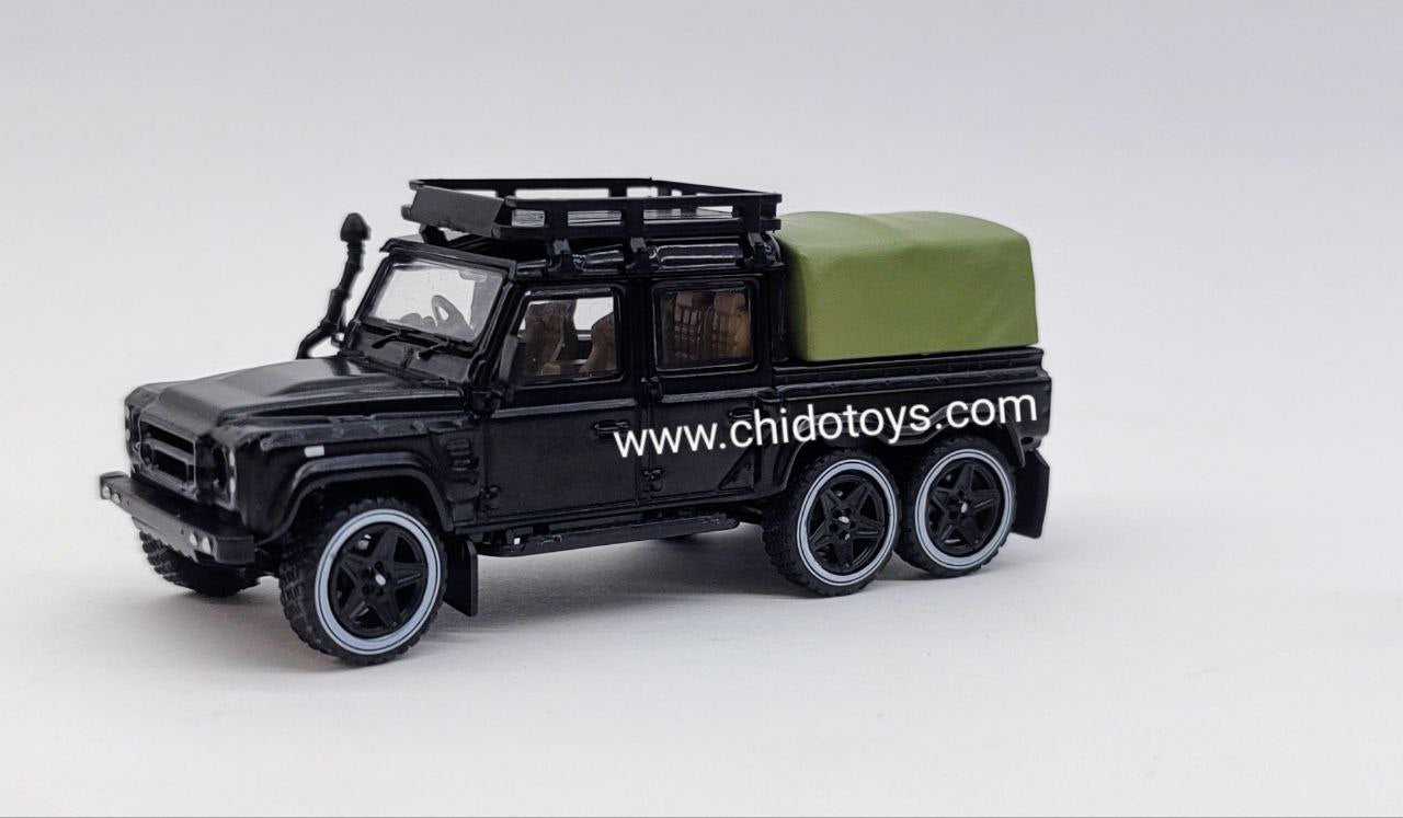 Auto a escala marca GCD, Modelo Defender 6x6 - Chido Toys