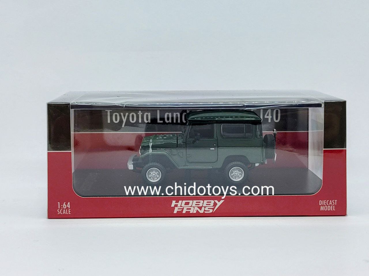 Auto a escala marca Hobby Fans, Modelo Toyota Land Cruiser FJ40 - Chido Toys