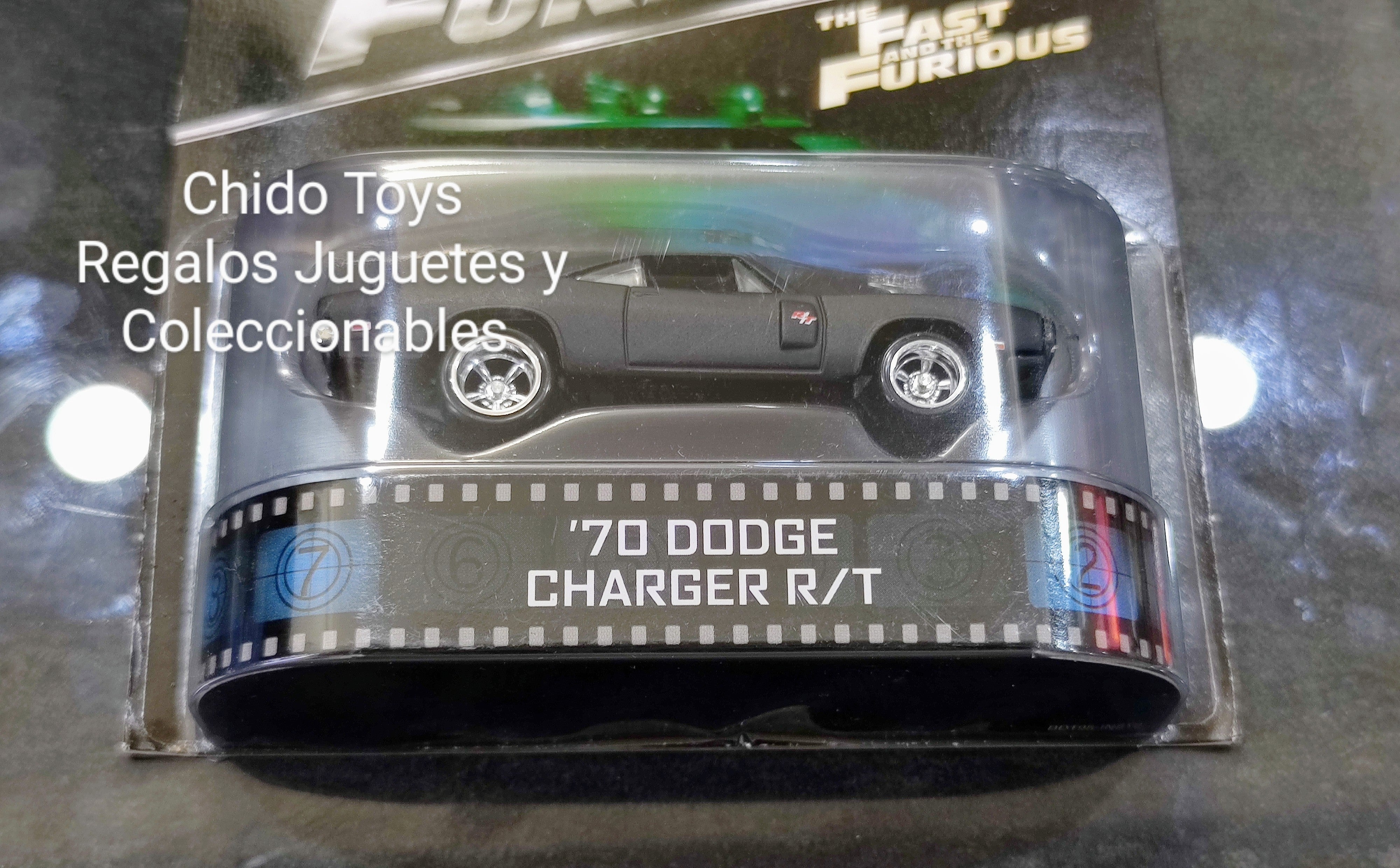 Auto a escala marca Hot Wheels Retro Dodge Charger 70' - Chido Toys