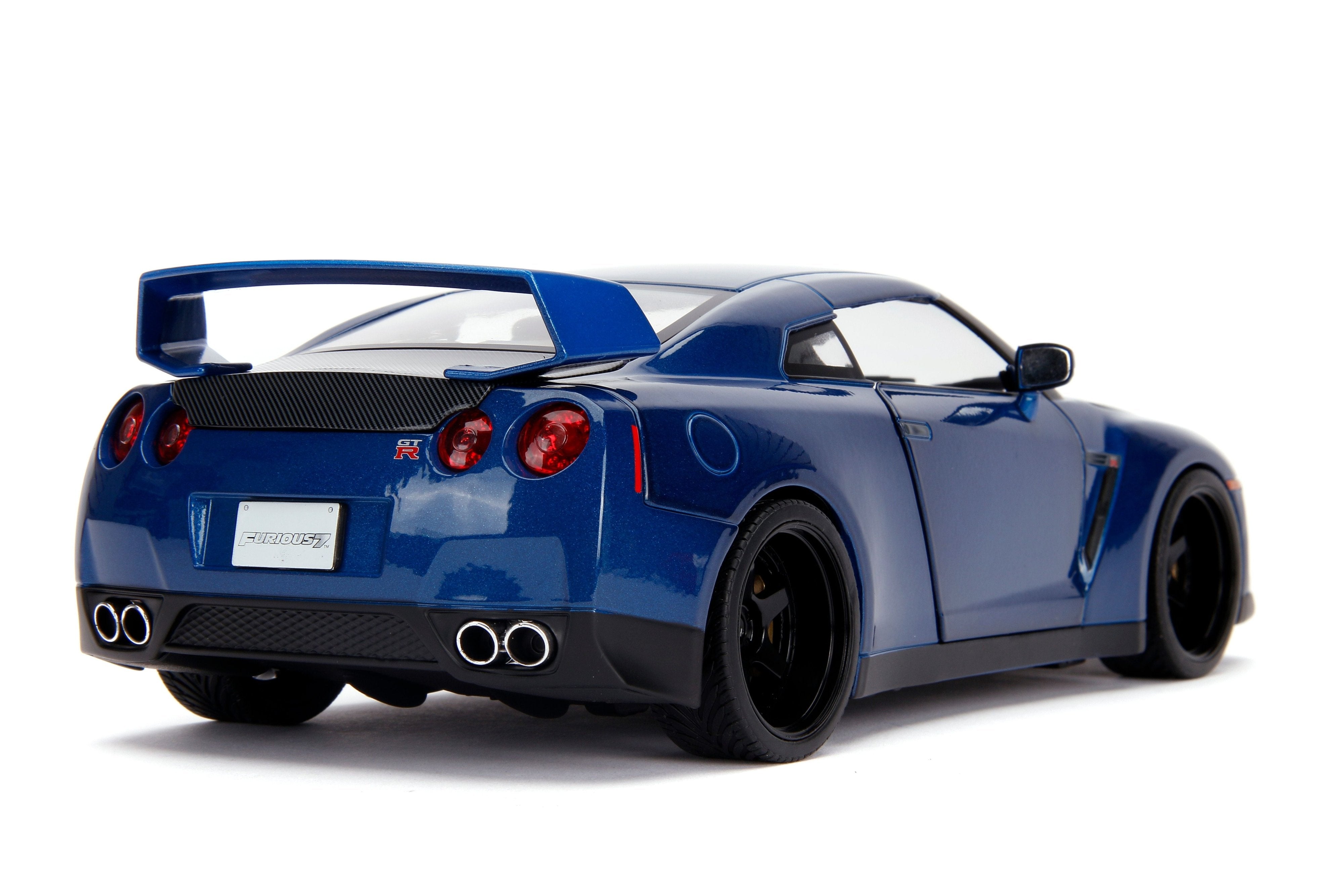 Auto a escala marca Jada, Modelo 2009 Nissan GT - R R35, con iluminación LED - Chido Toys