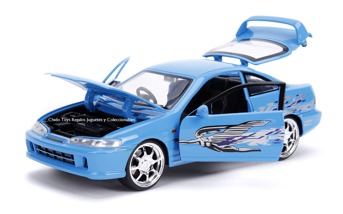 Auto a escala marca Jada, Modelo Acura Integra de Mia (Fast & Furious 1) - Chido Toys