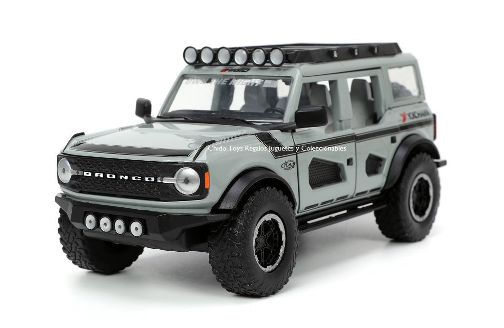 Auto a escala marca Jada, modelo Ford Bronco 2021 - Chido Toys