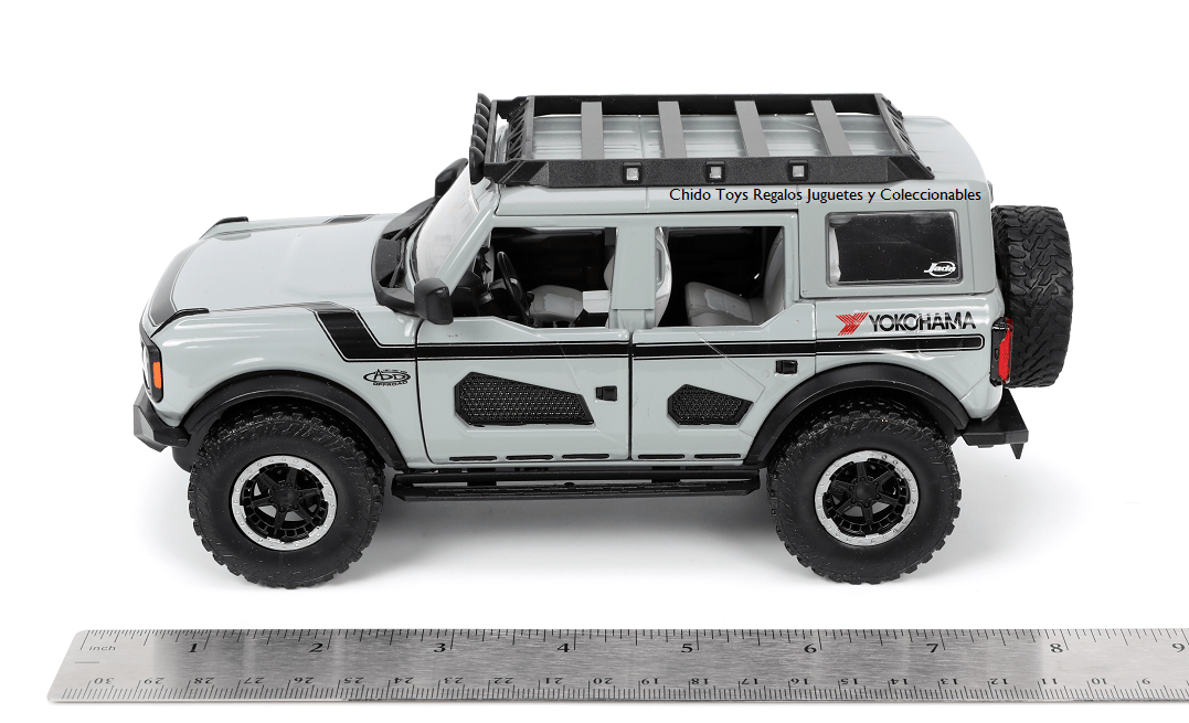 Auto a escala marca Jada, modelo Ford Bronco 2021 - Chido Toys