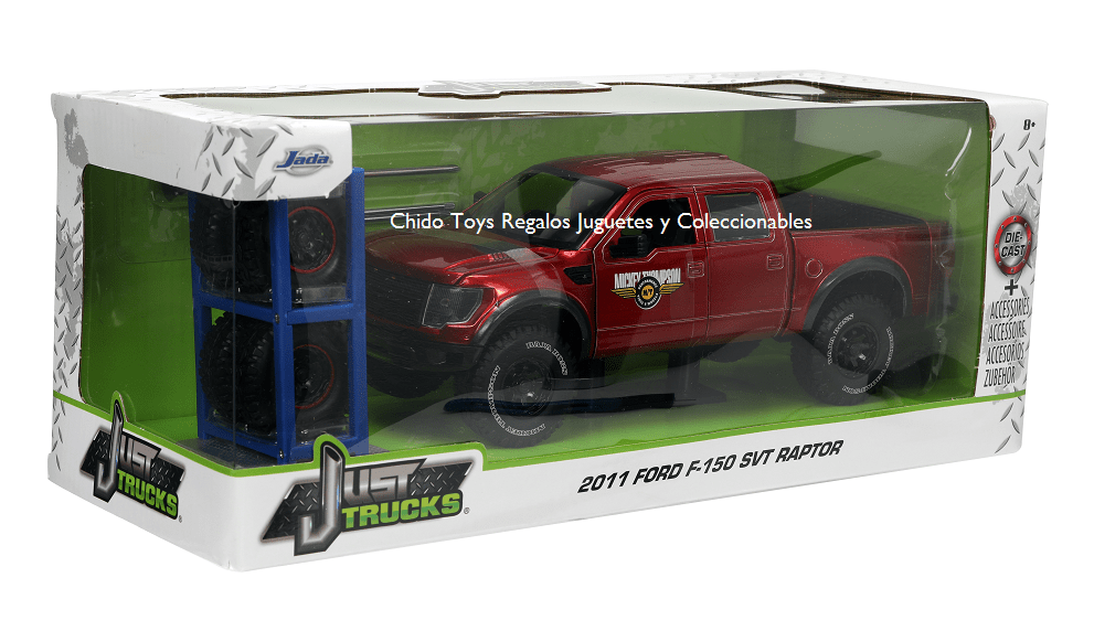 Auto a escala marca Jada, Modelo Ford F - 150 SVY Raptor - Chido Toys
