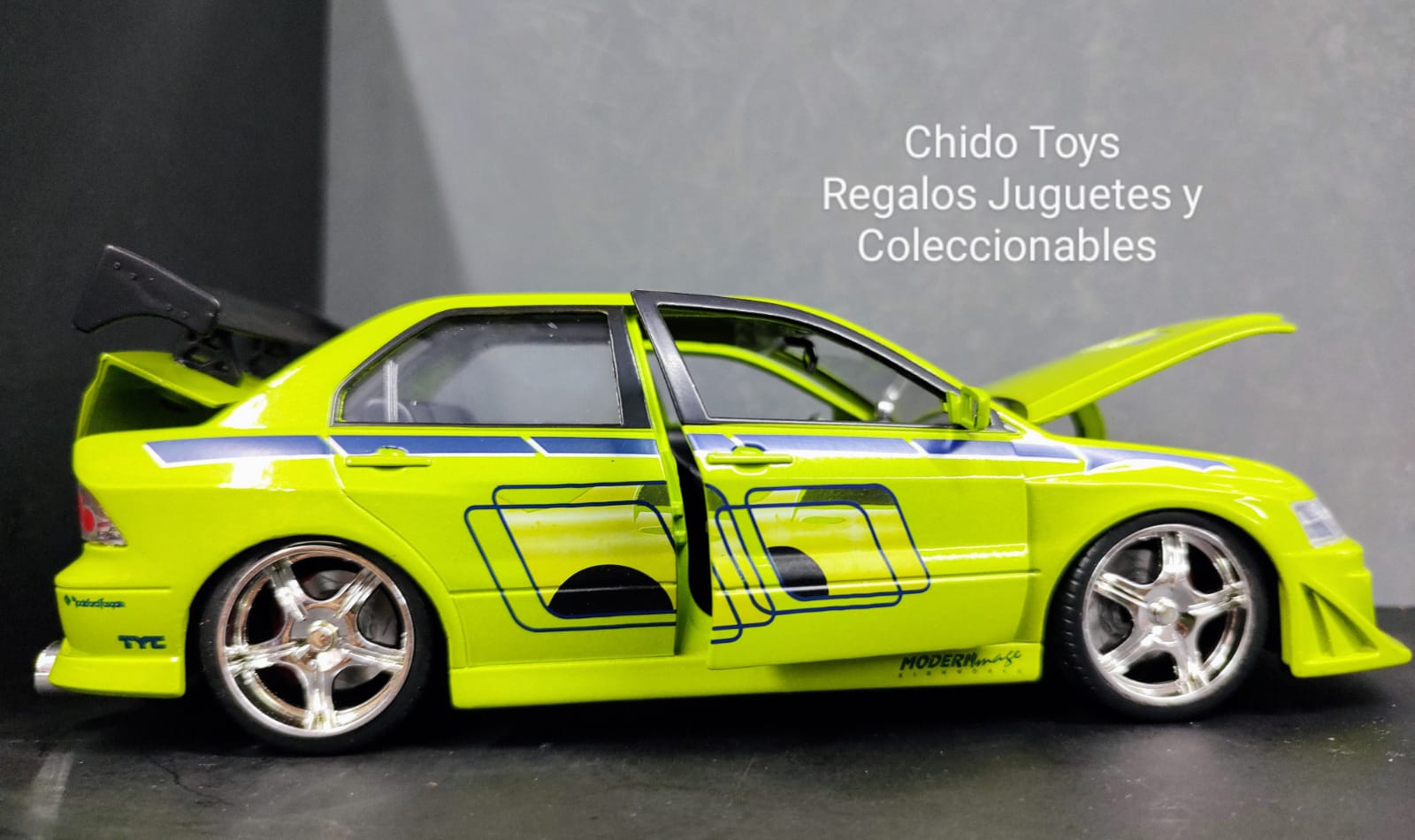 Auto a escala marca Jada, modelo Lancer Evolution VII - Chido Toys