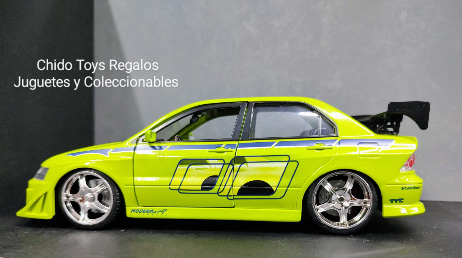 Auto a escala marca Jada, modelo Lancer Evolution VII - Chido Toys