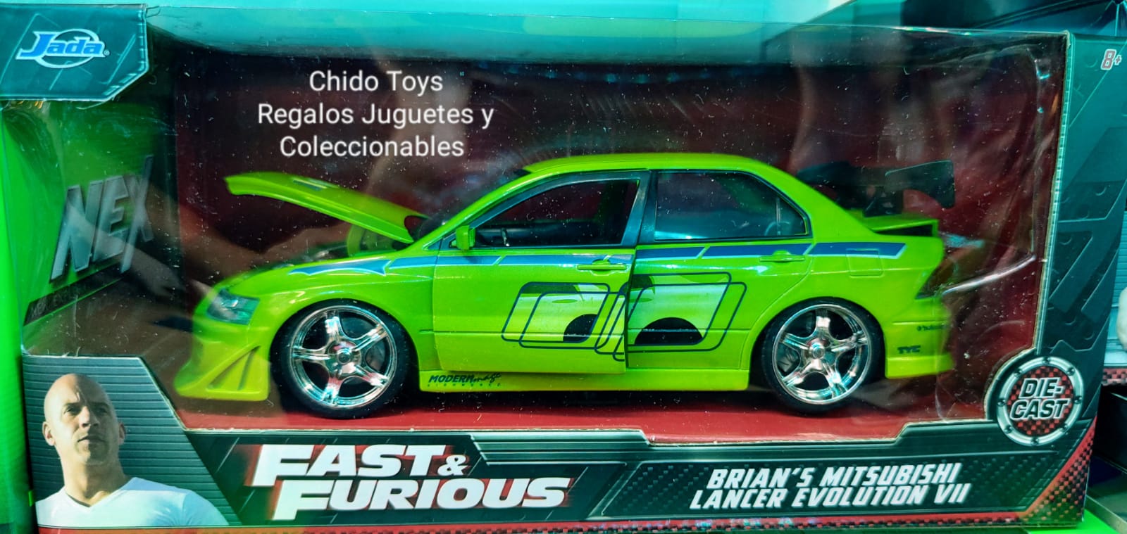 Auto a escala marca Jada, modelo Lancer Evolution VII - Chido Toys