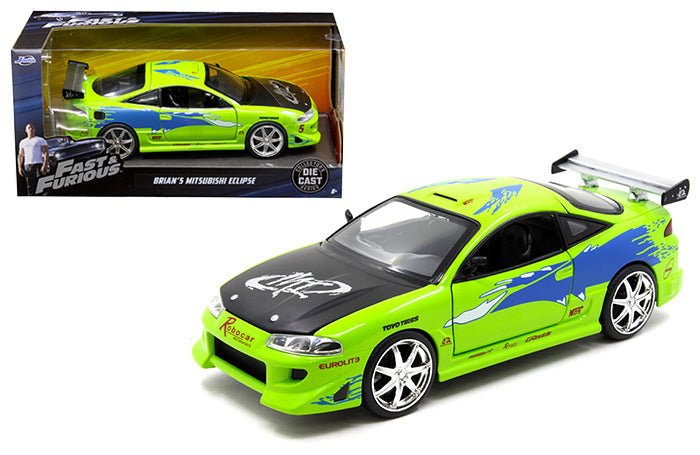 Auto a escala marca Jada, Modelo Mitsubishi Eclipse 1995 - Chido Toys