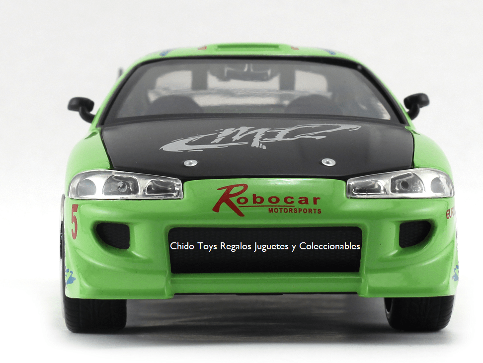 Auto a escala marca Jada, Modelo Mitsubishi Eclipse 1995 - Chido Toys