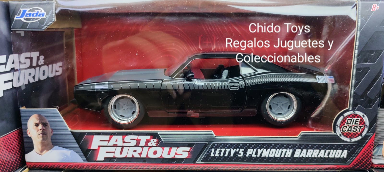 Auto a escala marca Jada, Modelo Plymouth Barracuda - Chido Toys