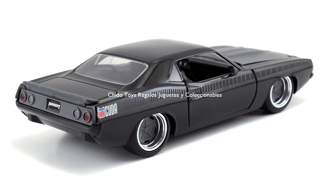 Auto a escala marca Jada, Modelo Plymouth Barracuda - Chido Toys