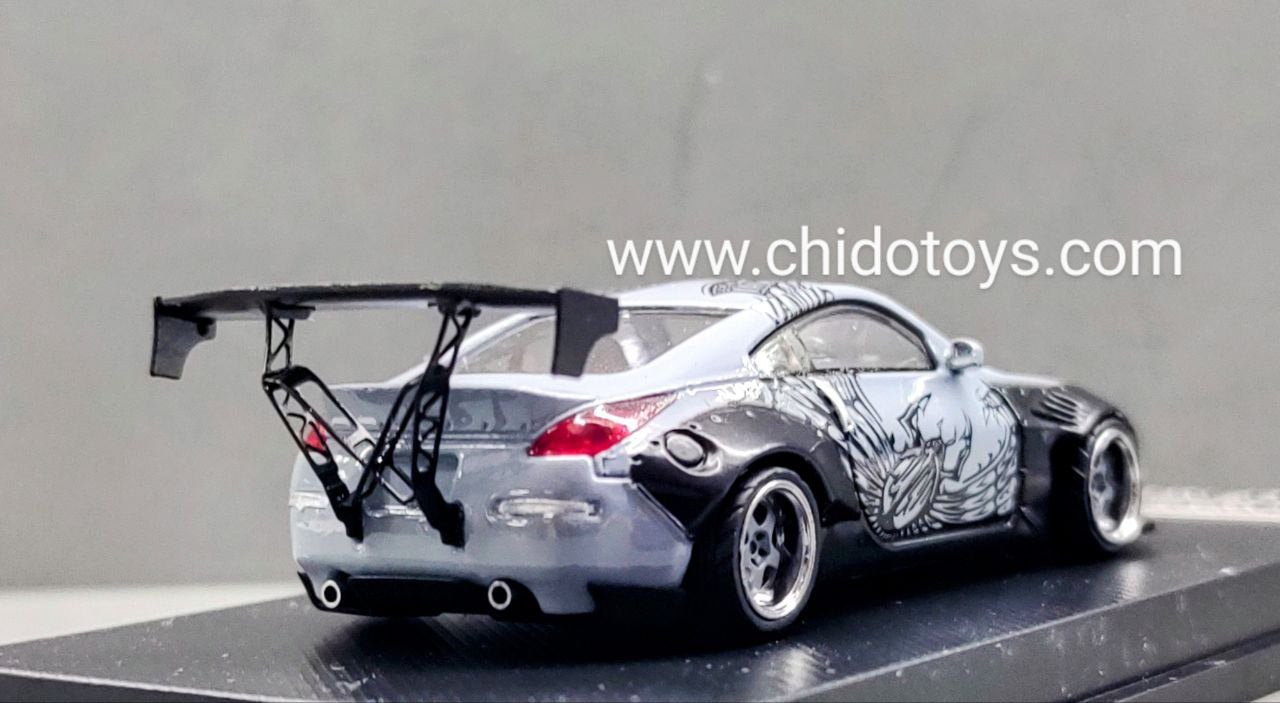 Auto a escala marca Lang Feng (LF) Model, Nissan 350 Z "DK" Fast and Furious - Chido Toys