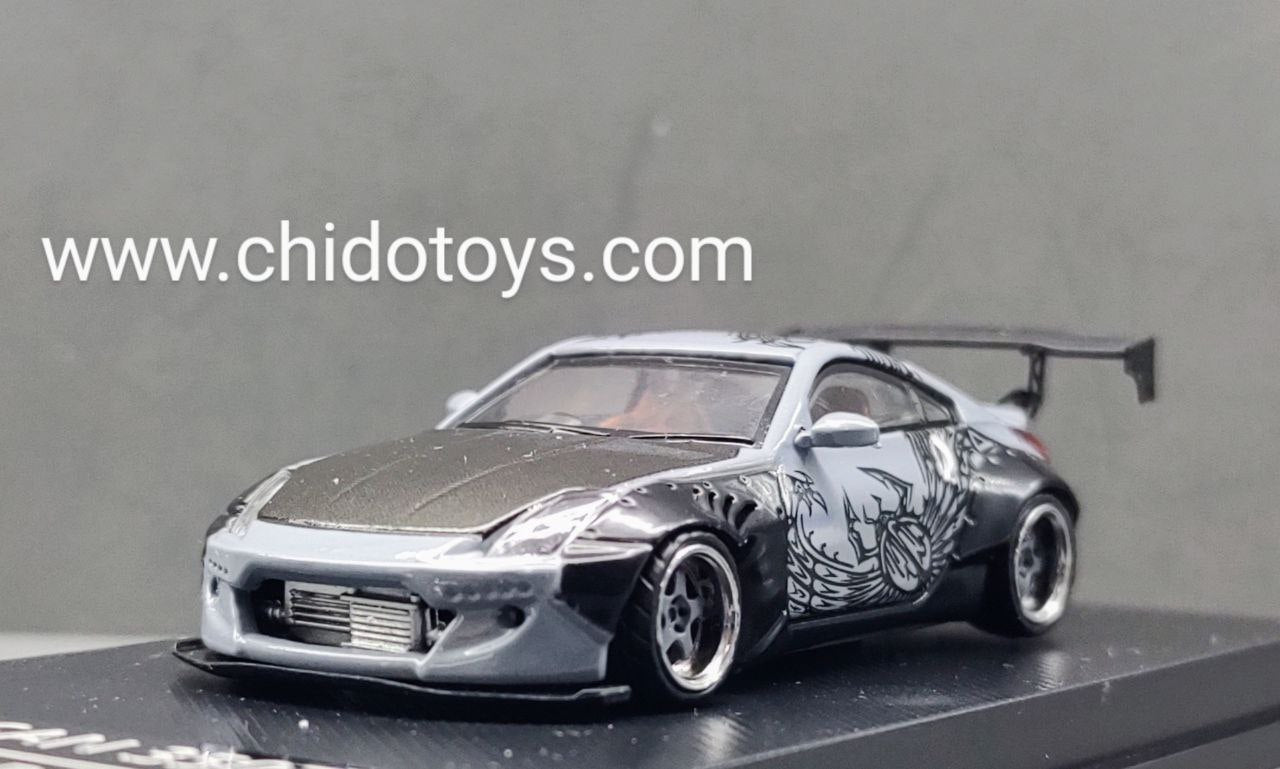 Auto a escala marca Lang Feng (LF) Model, Nissan 350 Z "DK" Fast and Furious - Chido Toys