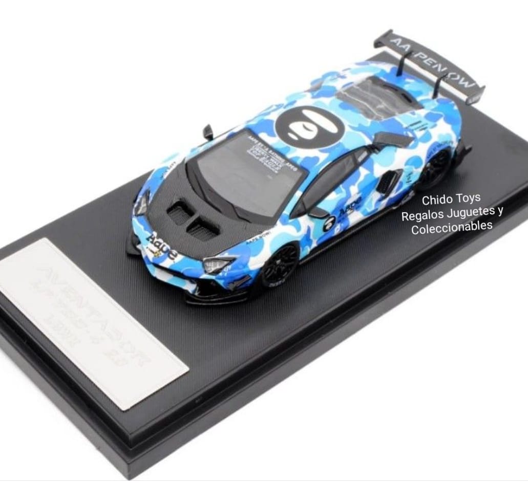 Auto a escala marca LBWK, Lamborghini Aventador A Ape Tide - Chido Toys