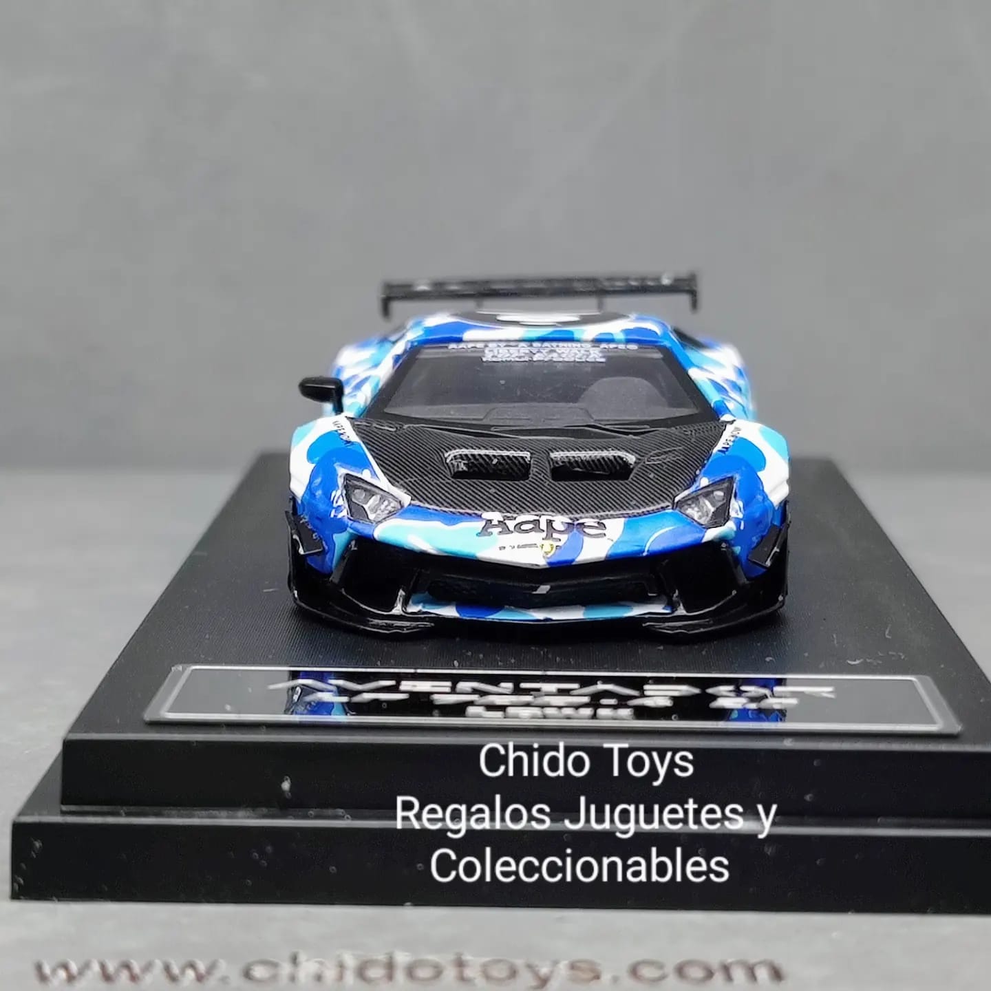 Auto a escala marca LBWK, Lamborghini Aventador A Ape Tide - Chido Toys