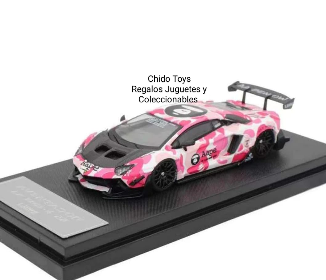 Auto a escala marca LBWK, Lamborghini Aventador A Ape Tide - Chido Toys