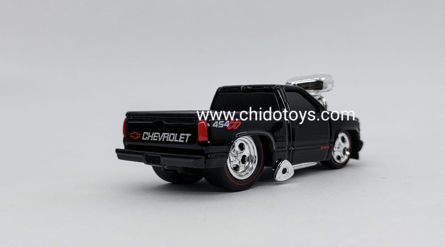 Auto a escala marca Maisto "Muscle Machines", ModeloChevrolet 454 SS Pickup 1993 Black - Chido Toys