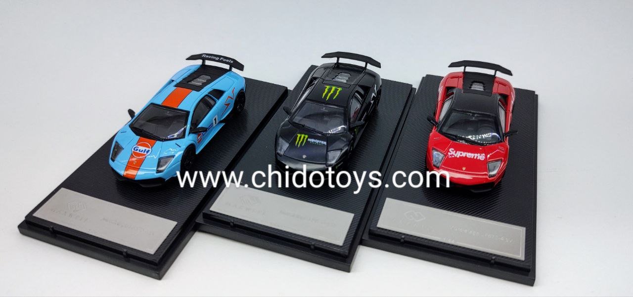 Auto a escala marca Maxwell, Modelo Murciélago LP670 - 4SV - Chido Toys