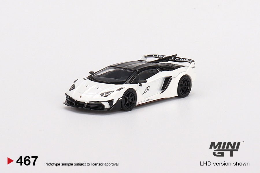 Auto a escala Marca Mini GT, Modelo Lamborghini LB - Silhouette WORKS Lamborghini Aventador GT EVO Presentación - Chido Toys