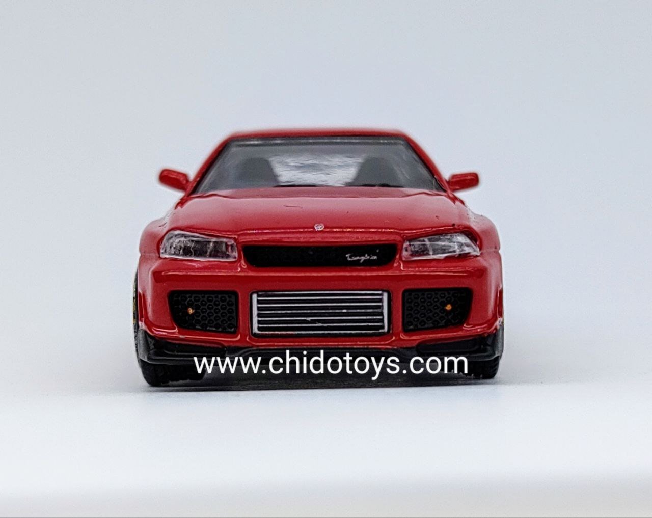 Auto a escala marca Mini GT, Modelo Nissan GT - R Tommykaira R RZ Rojo - Chido Toys