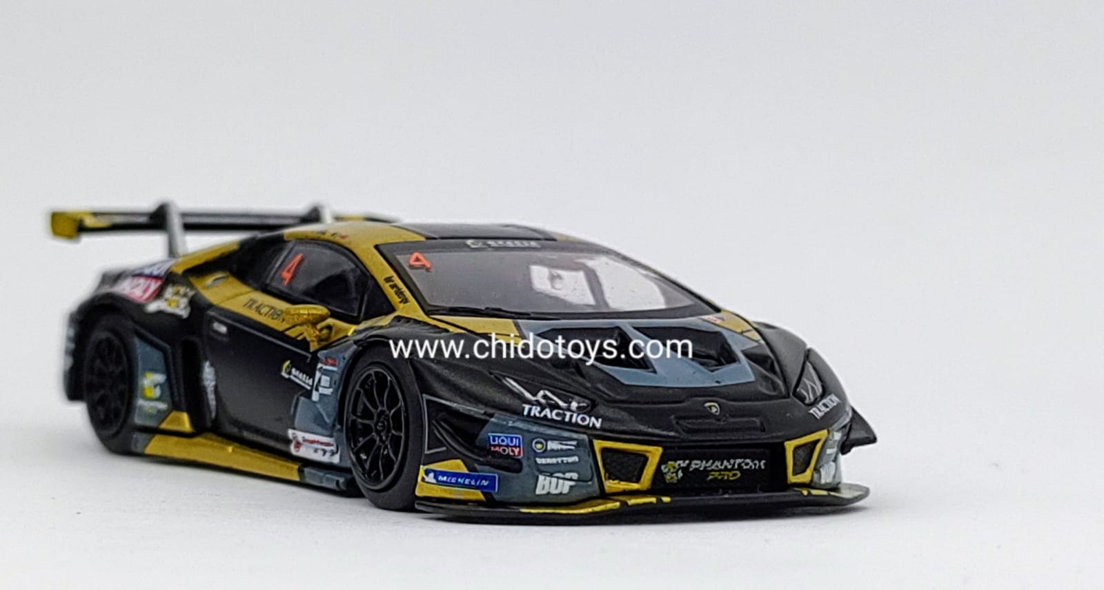 Mini GT Lamborghini Huracán GT3 EVO #4 MiJo Exclusive 1:64 – Chido