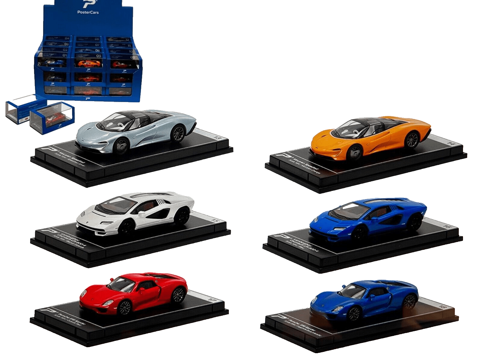 Auto a escala marca Poster Cars, Nueva Serie 2023; cada pieza desde un precio - Chido Toys