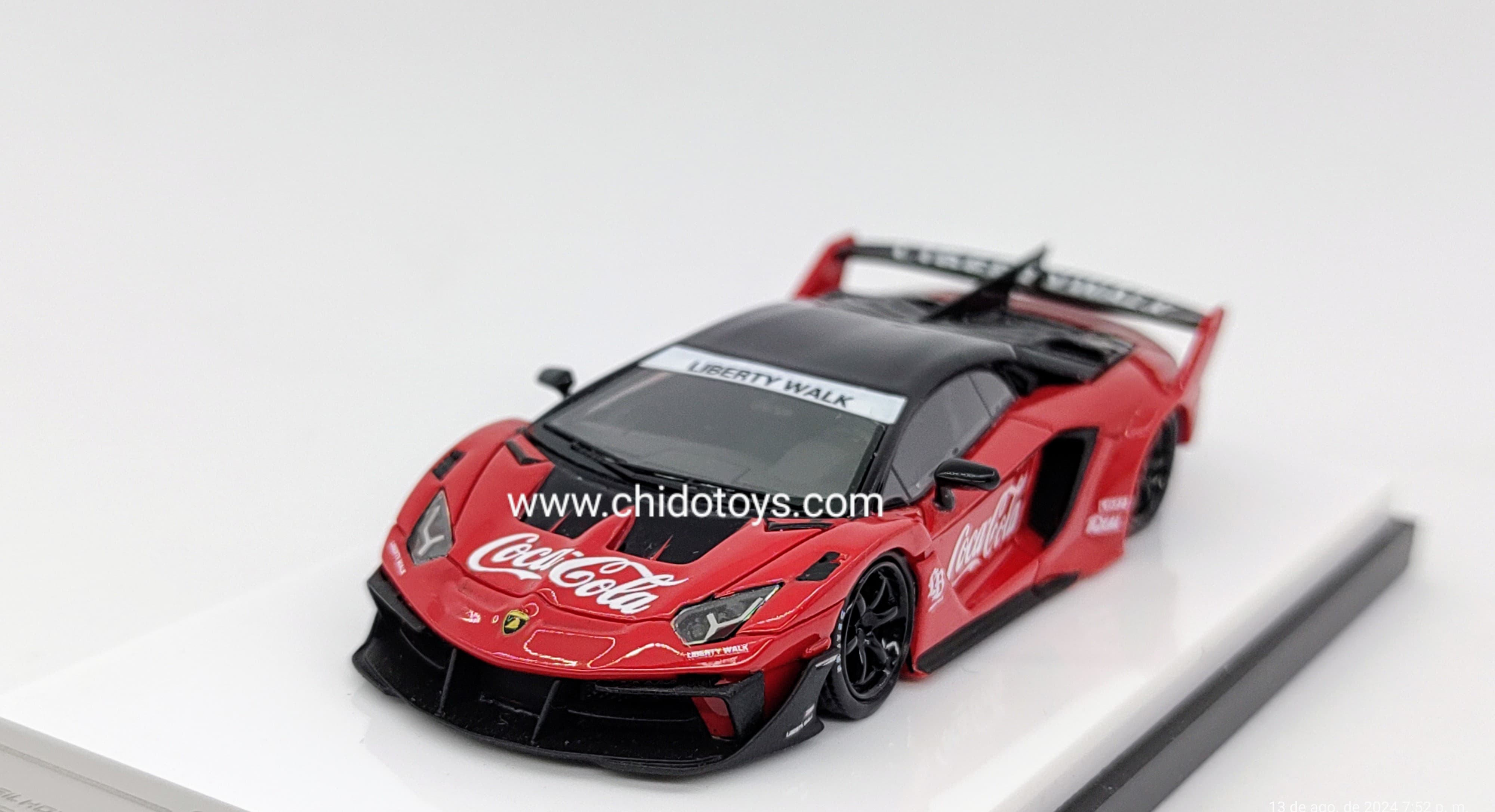 Auto a escala marca Scale Mini, Modelo LB - Silhouette Works Aventador GT EVO - Chido Toys