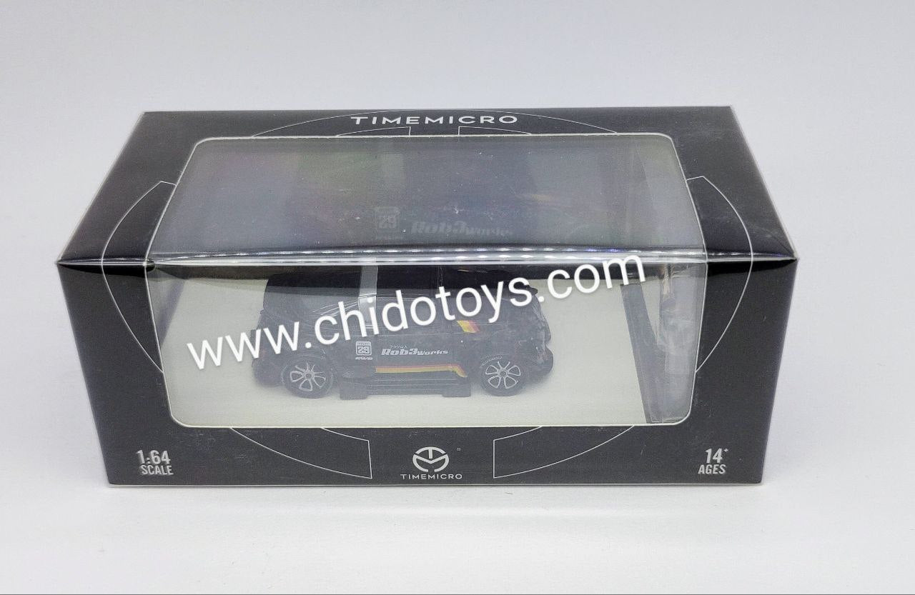 Auto a escala marca Time Micro, Modelo Beetle Negro - Chido Toys