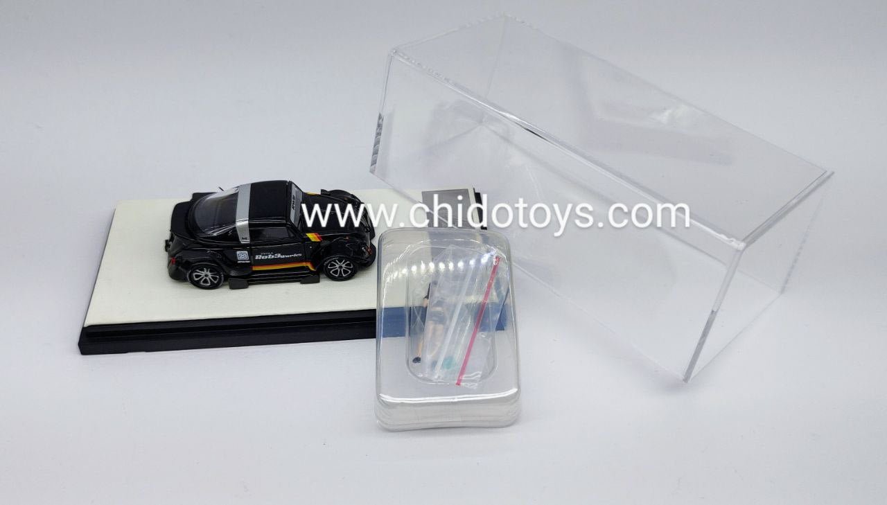 Auto a escala marca Time Micro, Modelo Beetle Negro - Chido Toys