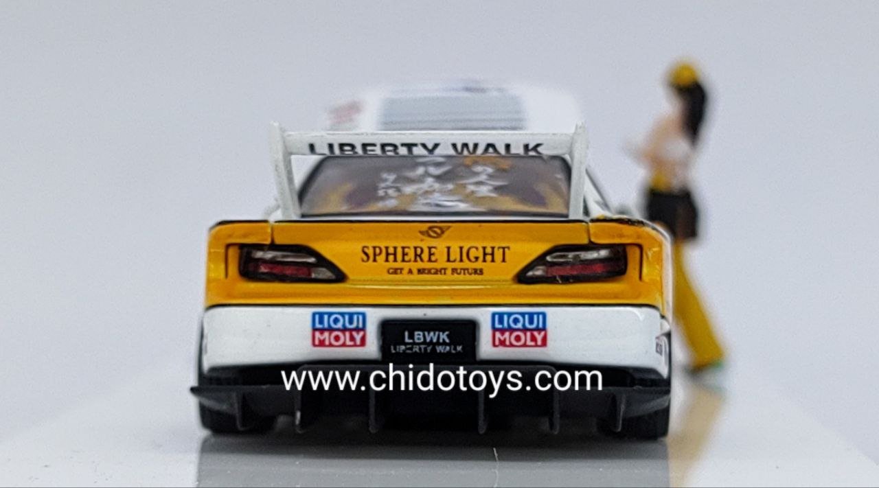 Auto a escala marca Time Micro, Modelo LBWK Silvia S15 #23 - Chido Toys