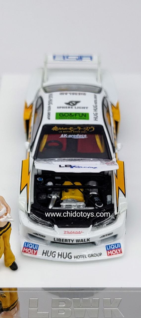 Auto a escala marca Time Micro, Modelo LBWK Silvia S15 #23 - Chido Toys