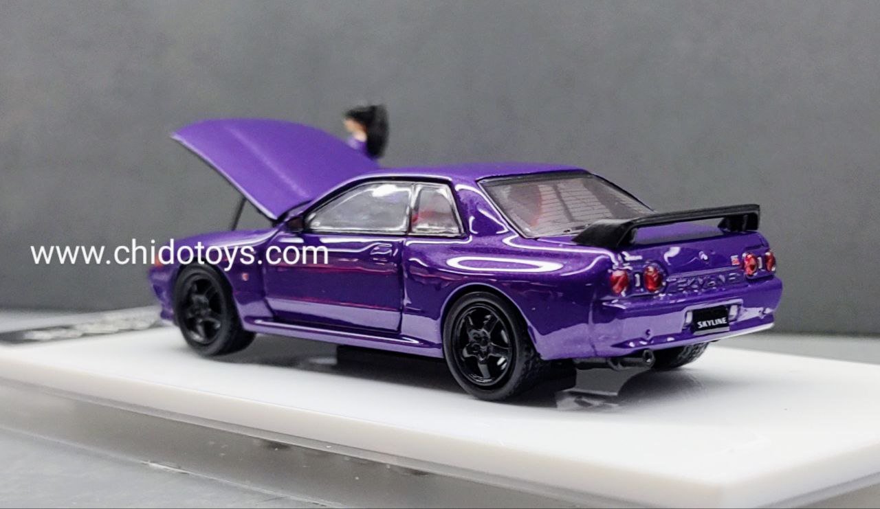 Auto a escala marca Time Micro Modelo Nissan GTR R32 - Chido Toys