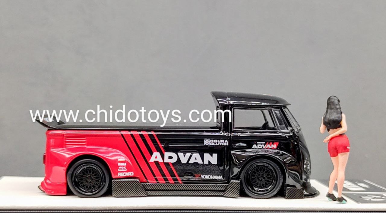 Auto a escala marca Time Micro, Modelo Volkswagen T1 Pickup Advan - Chido Toys
